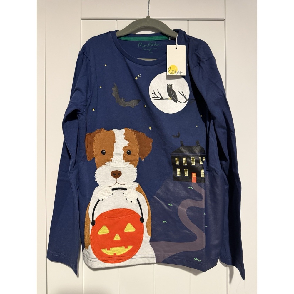 Boden Halloween Dog Shirt 7/8years